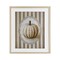 Stupell Industries Beige Stripes Pumpkin Framed Print Under Glass, design by Arlington Prints